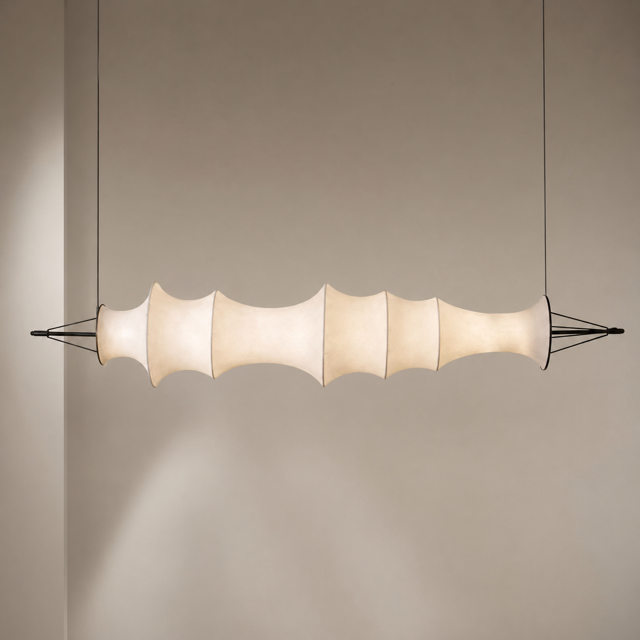 Cloud Veil Tube Chandelier