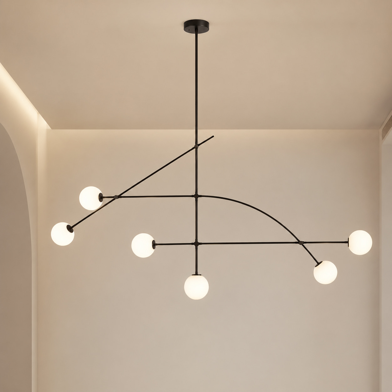 Star Orbit Branch Chandelier