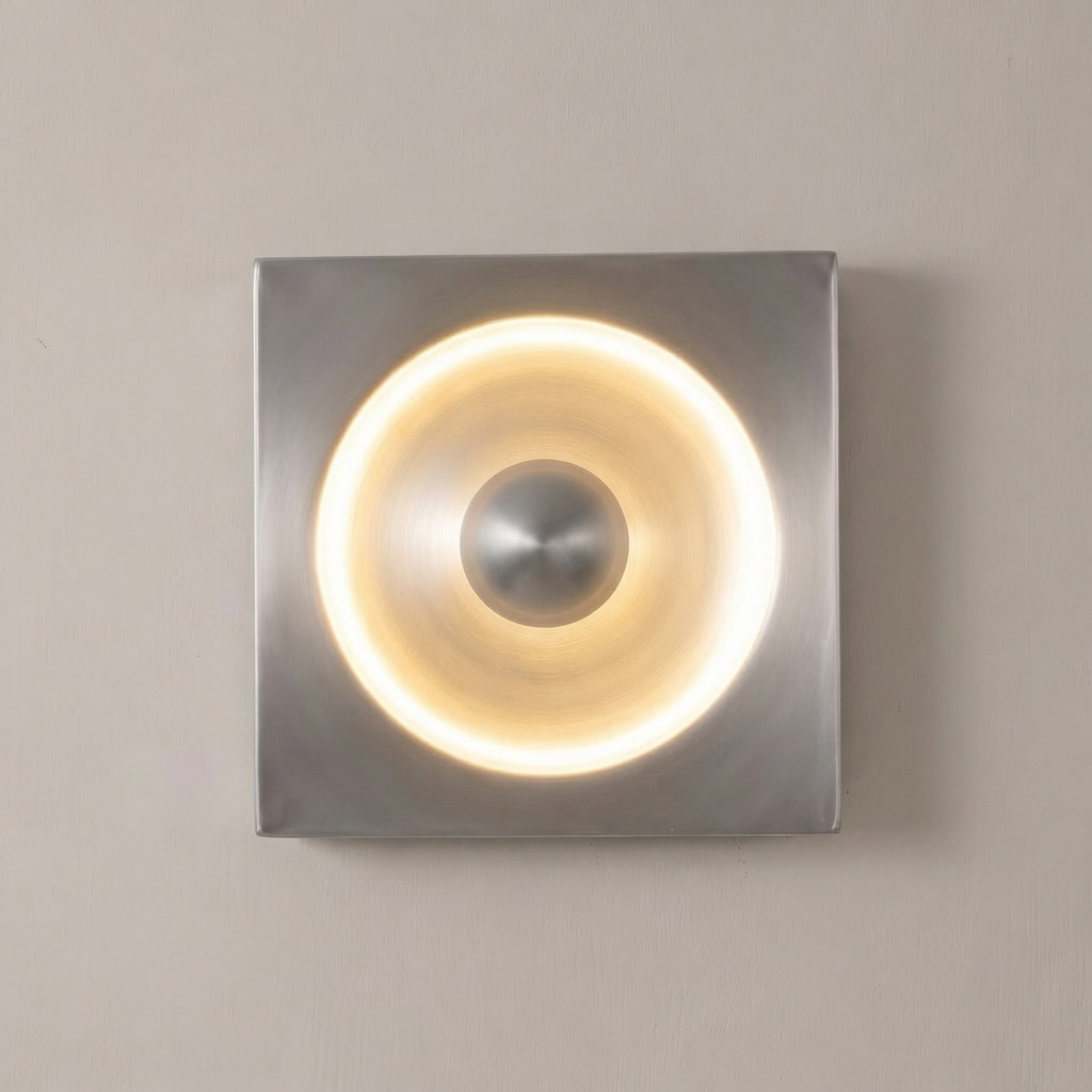 Square Ring Metal Wall Sconce