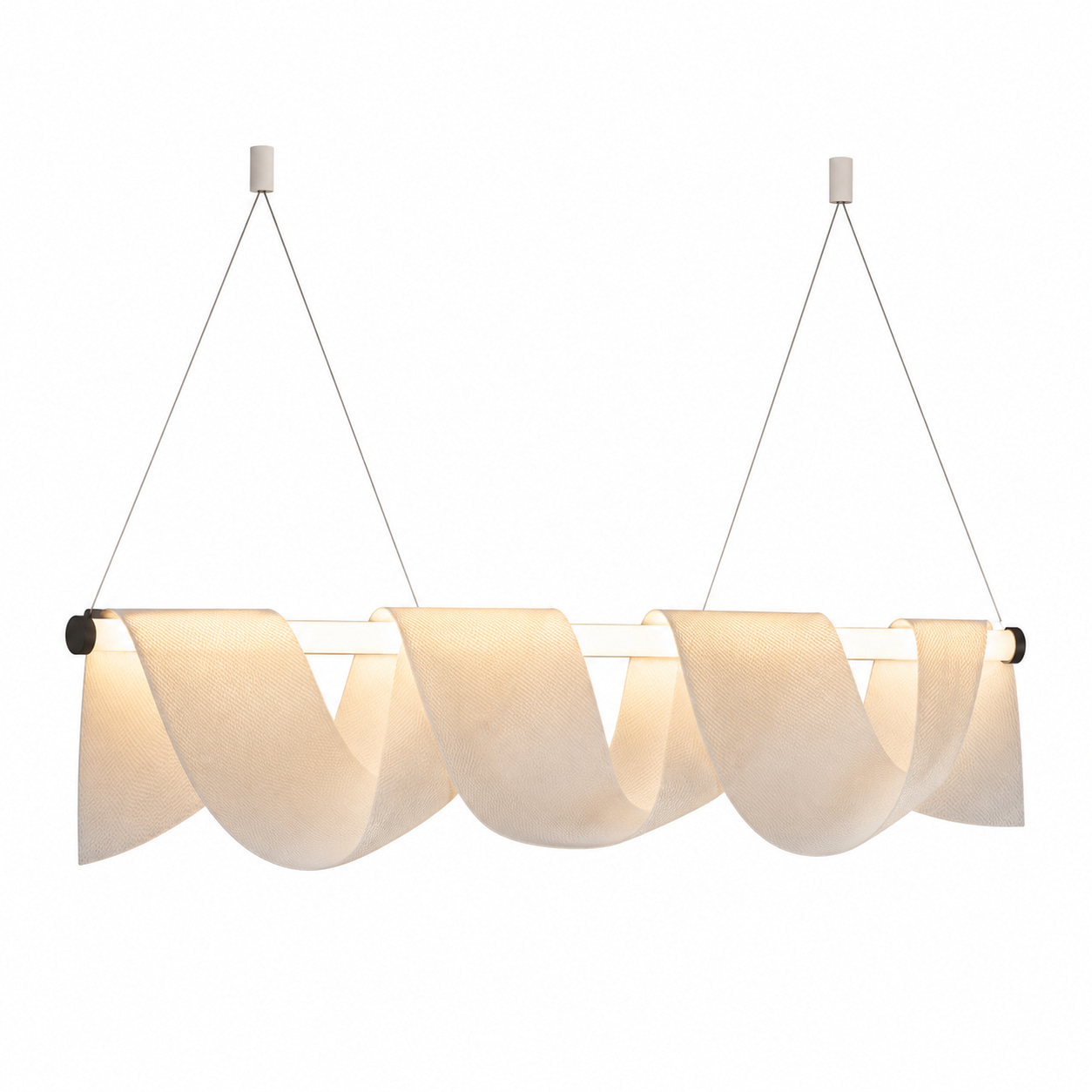 Woven Draped Linear Pendant Light