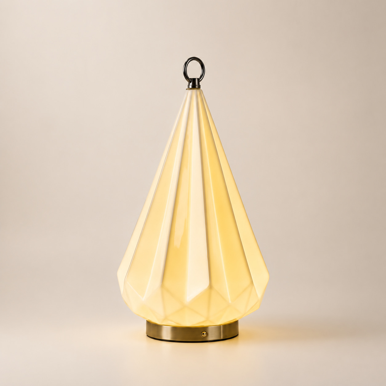 Faceted Teardrop Ambient Table Lamp
