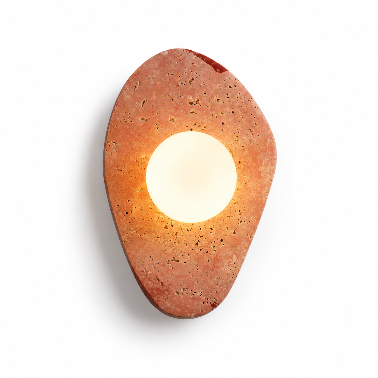 Organic Stone-Texture Wall Sconce