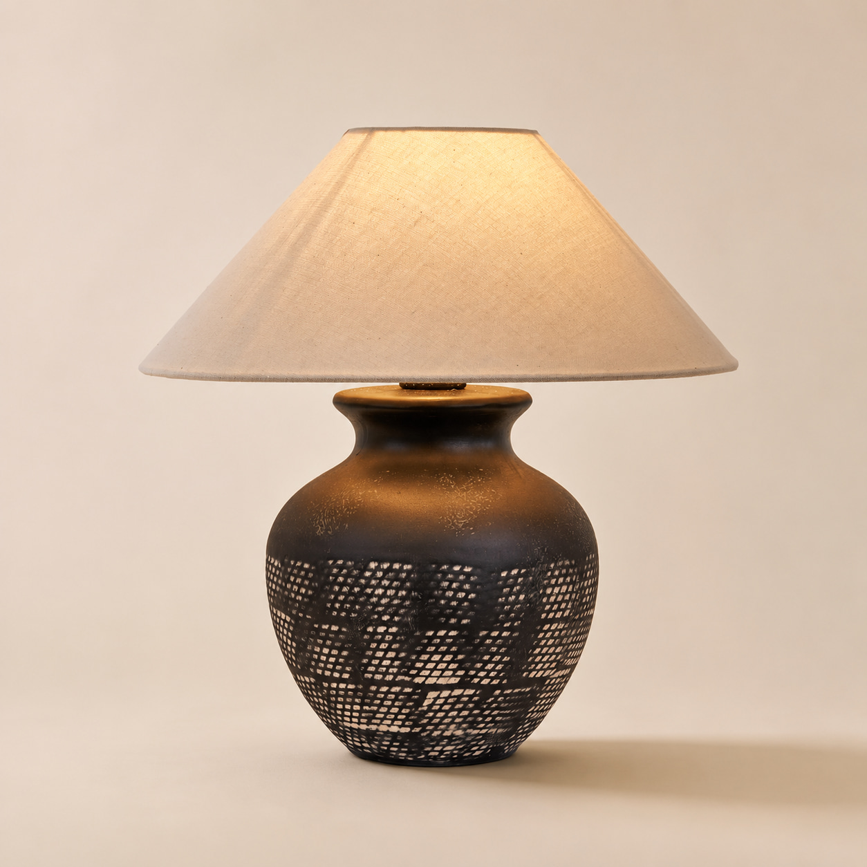 Perforated Ceramic Table Lamp