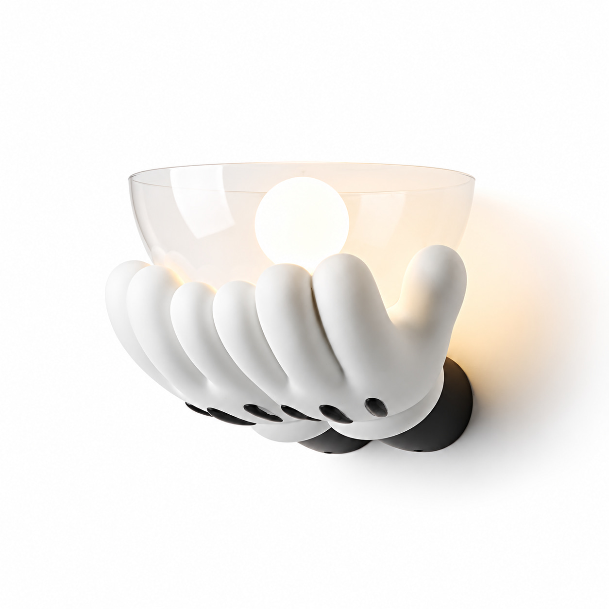 Hand-Held Glass Wall Sconce