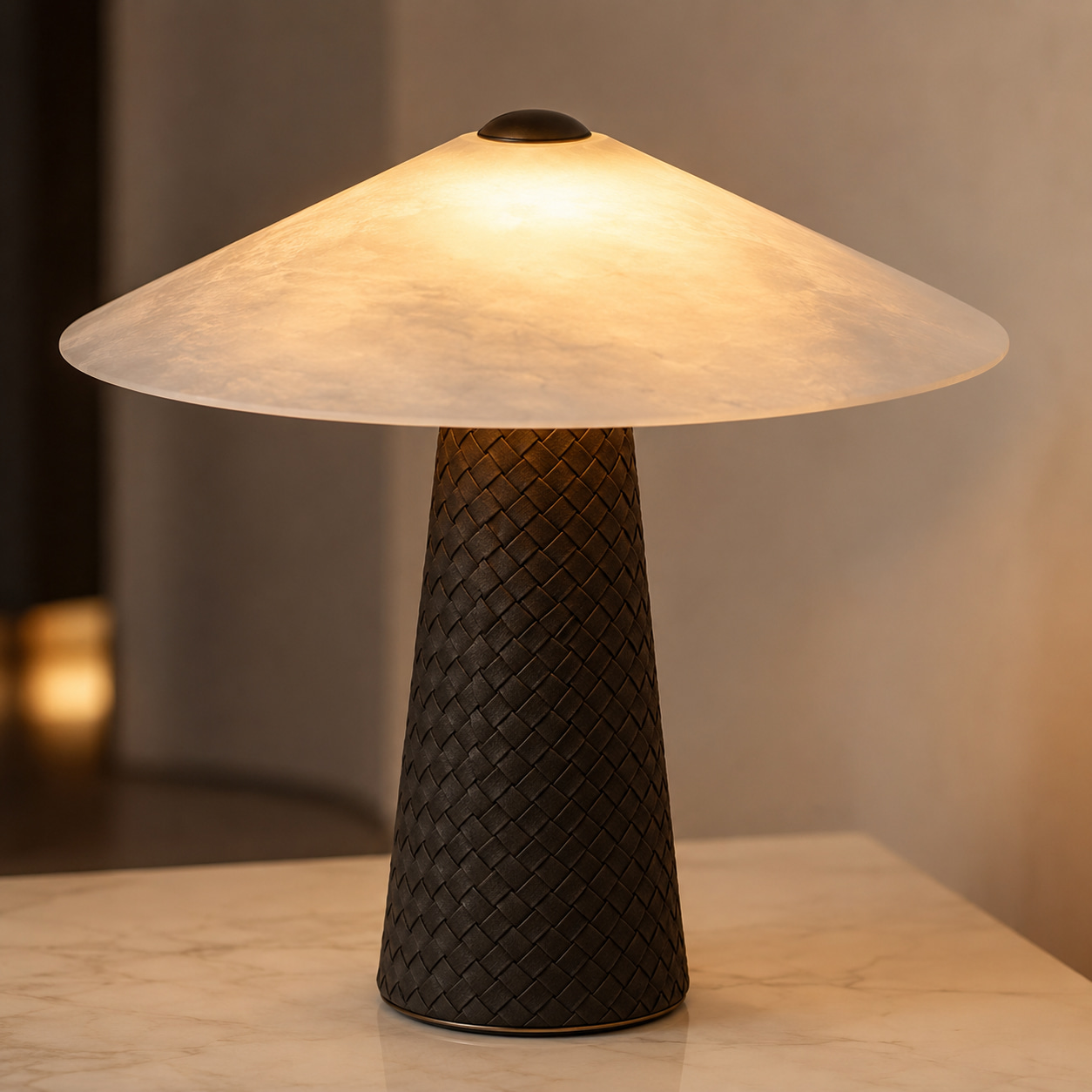 Alabaster Shade Table Lamp