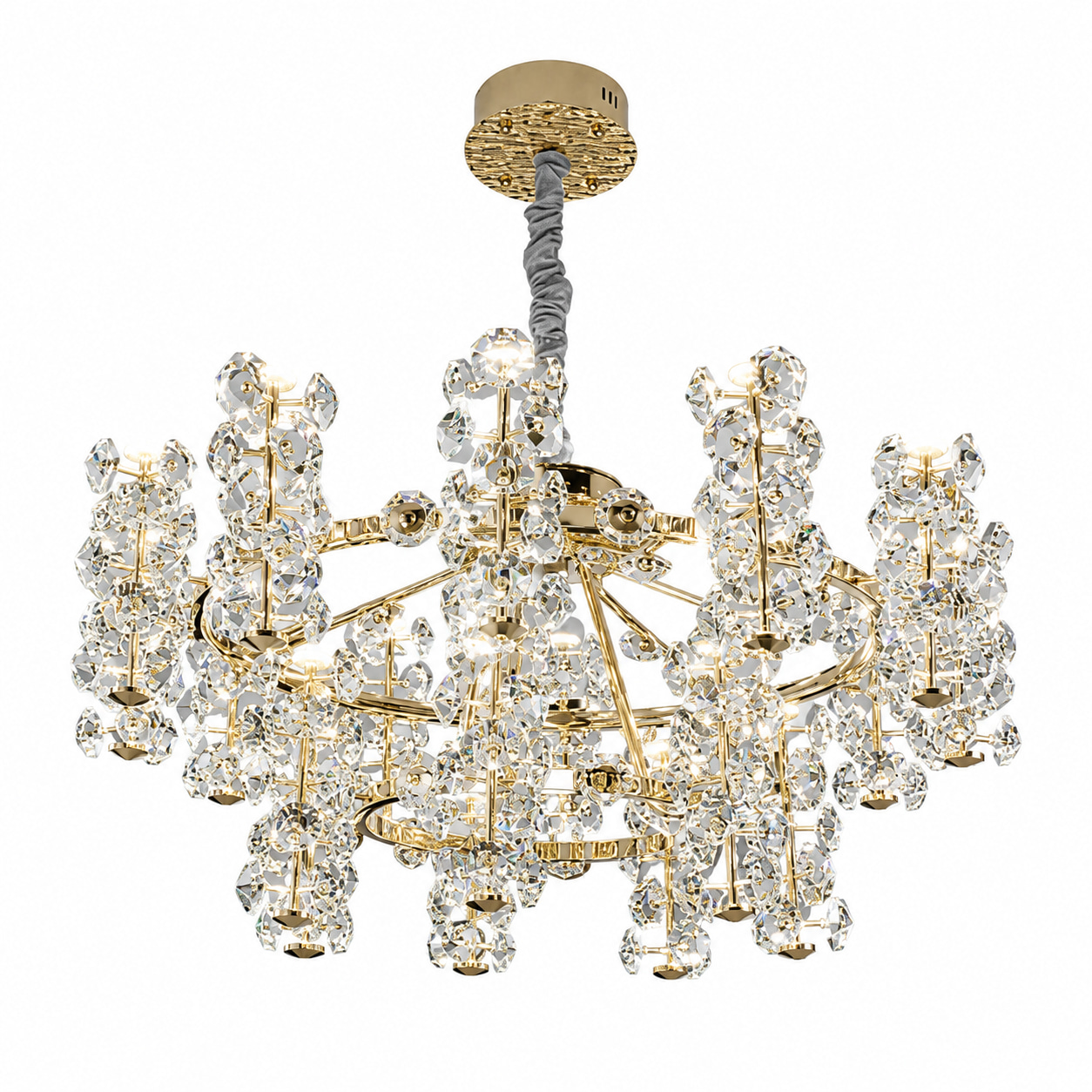 Golden Beaded Crystal Chand