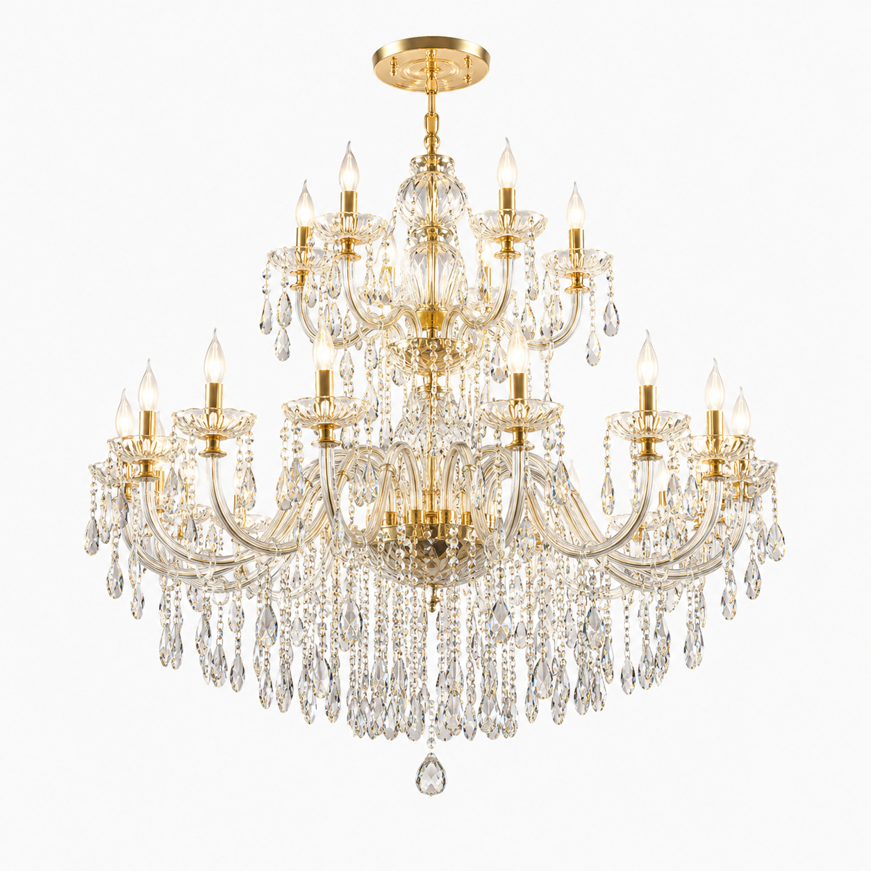 Classic Gold Crystal Chandelier