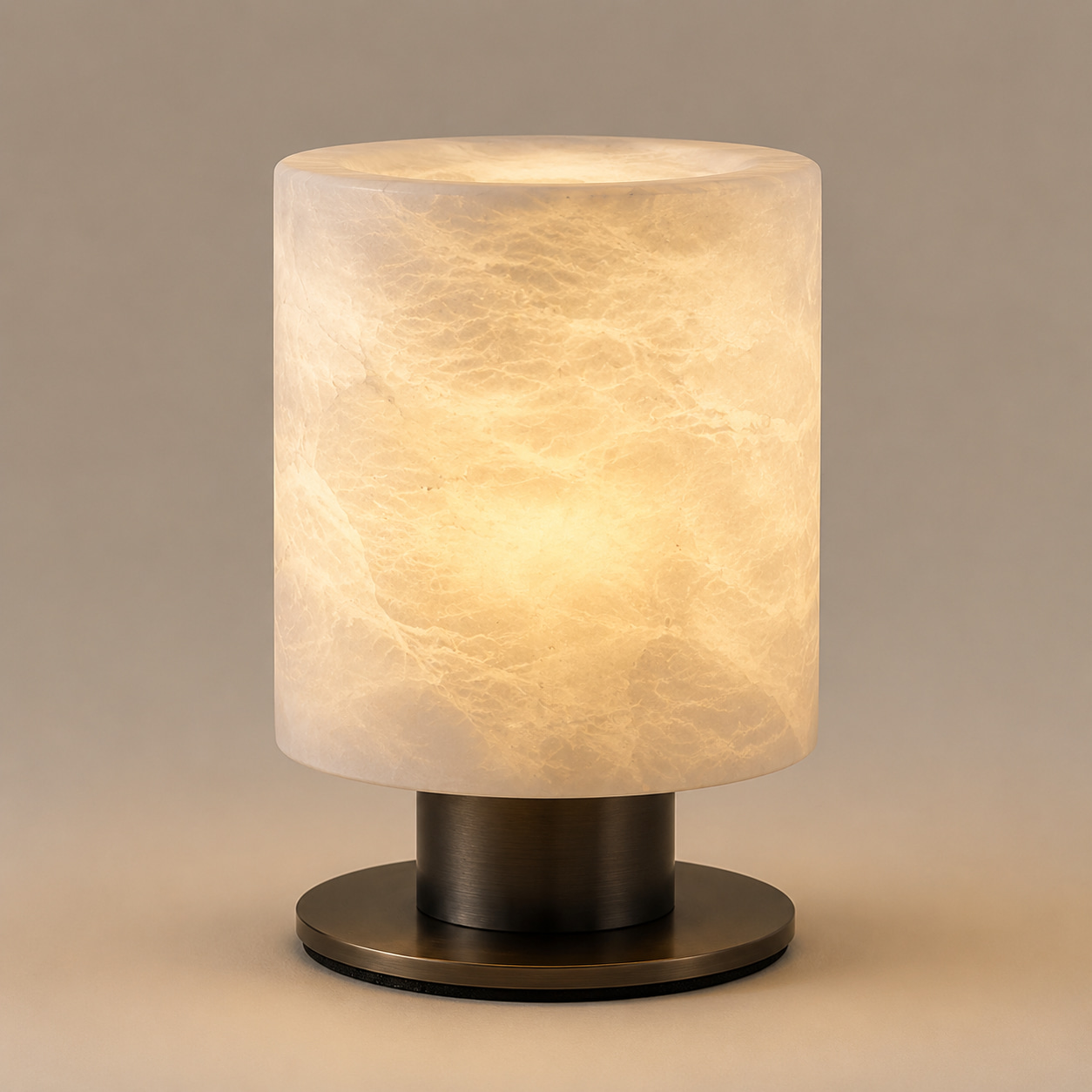 Cloud Vein Cylinder Table Lamp
