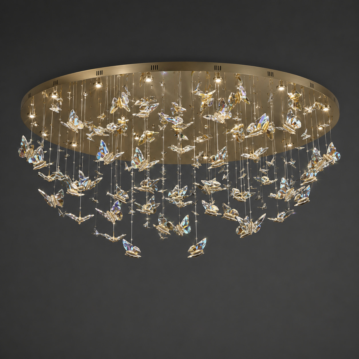 Starlit Butterfly Crystal Chandelier
