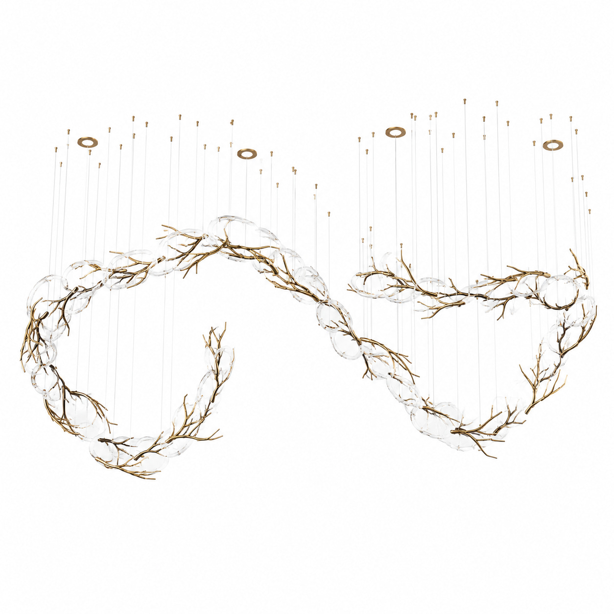 Branch Flow Art Chandelier