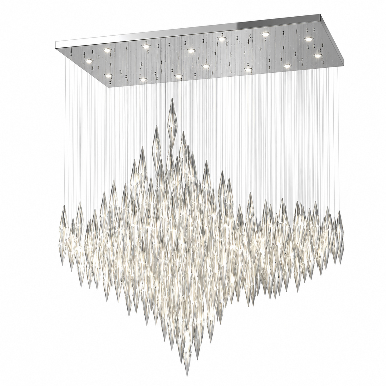 Crystal Prism Cascade Chandelier