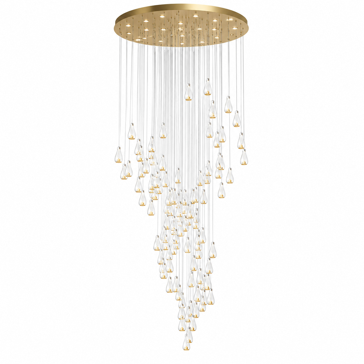 Teardrop Light Rain Chandelier