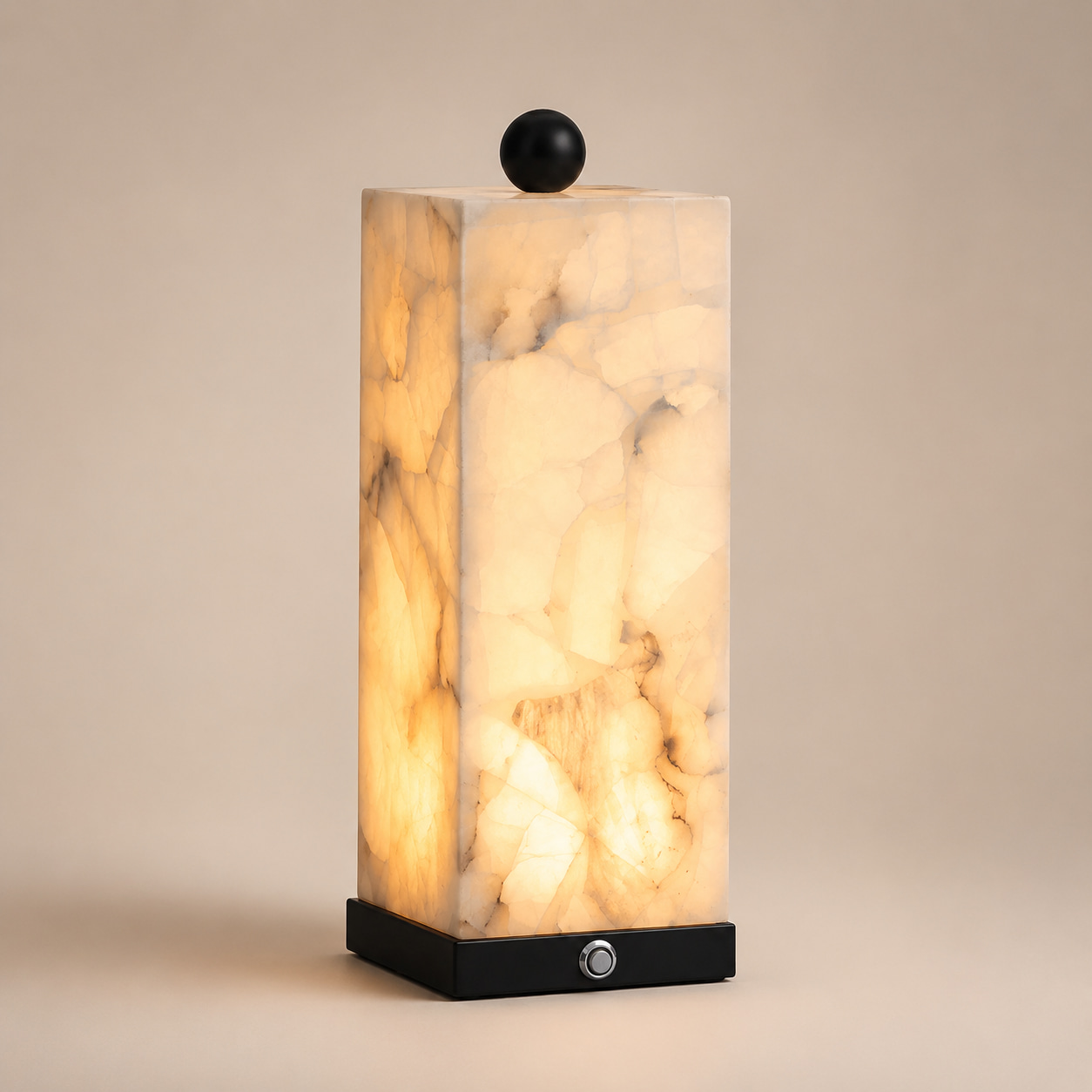 Alabaster Pillar Table Lamp