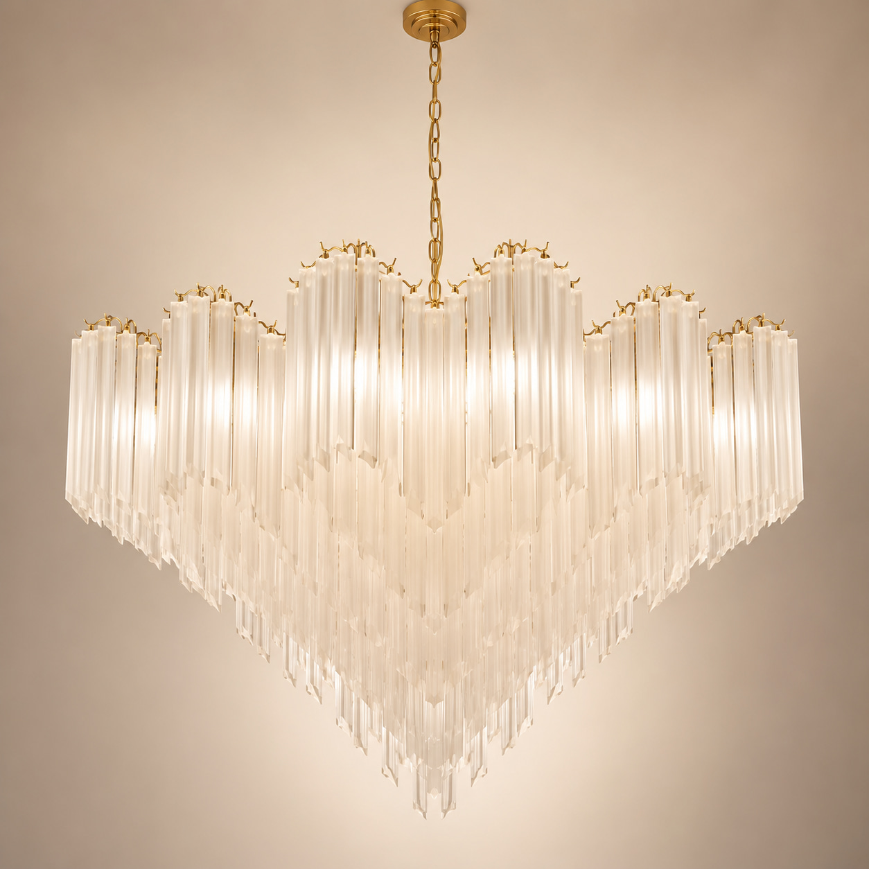 Luminous Cascade Chandelier
