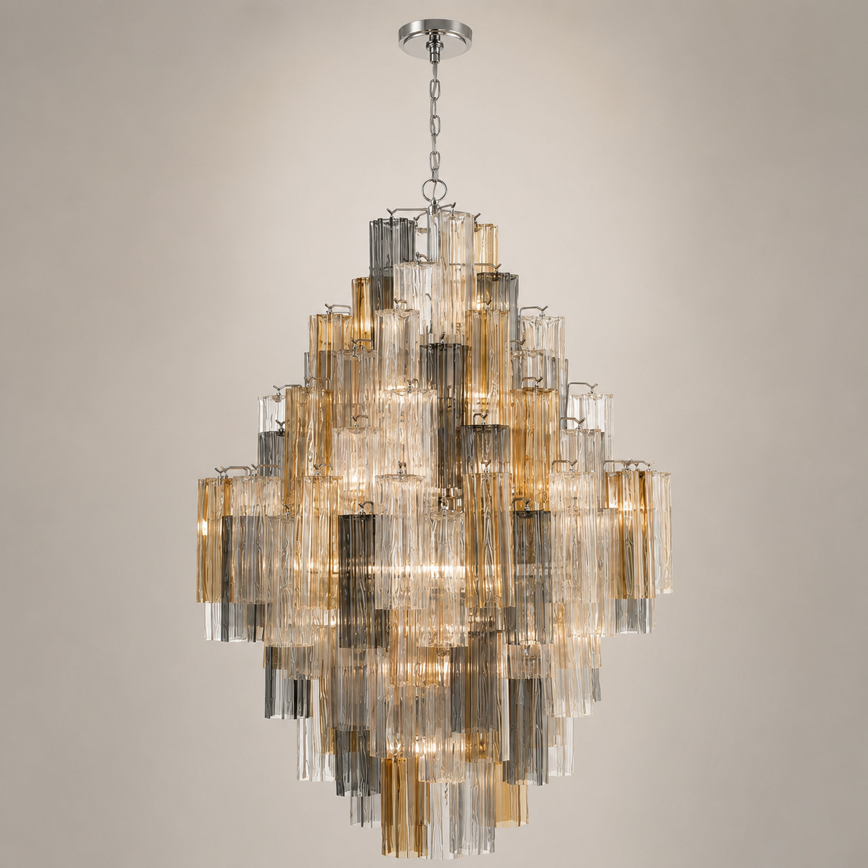 Prismatic Tower Chandelier