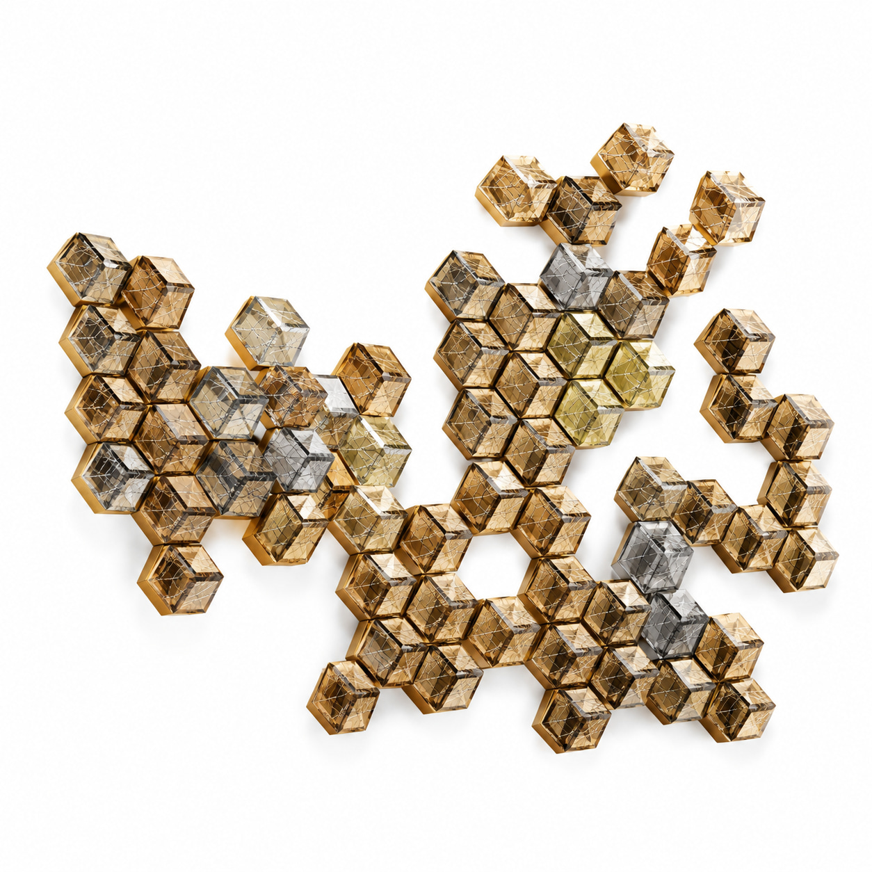 Amber Facet Wall Art