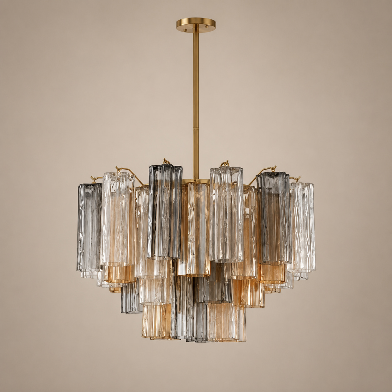 Amber Smoke Chandelier
