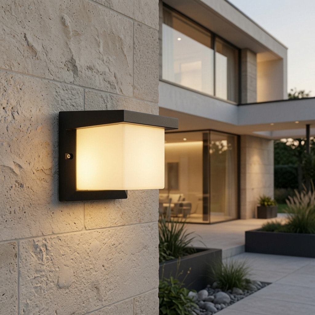 Minimal Square Outdoor Wall Lamp