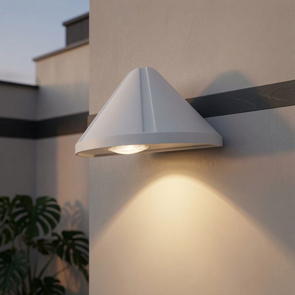 Conical Downward Outdoor Wall Lamp