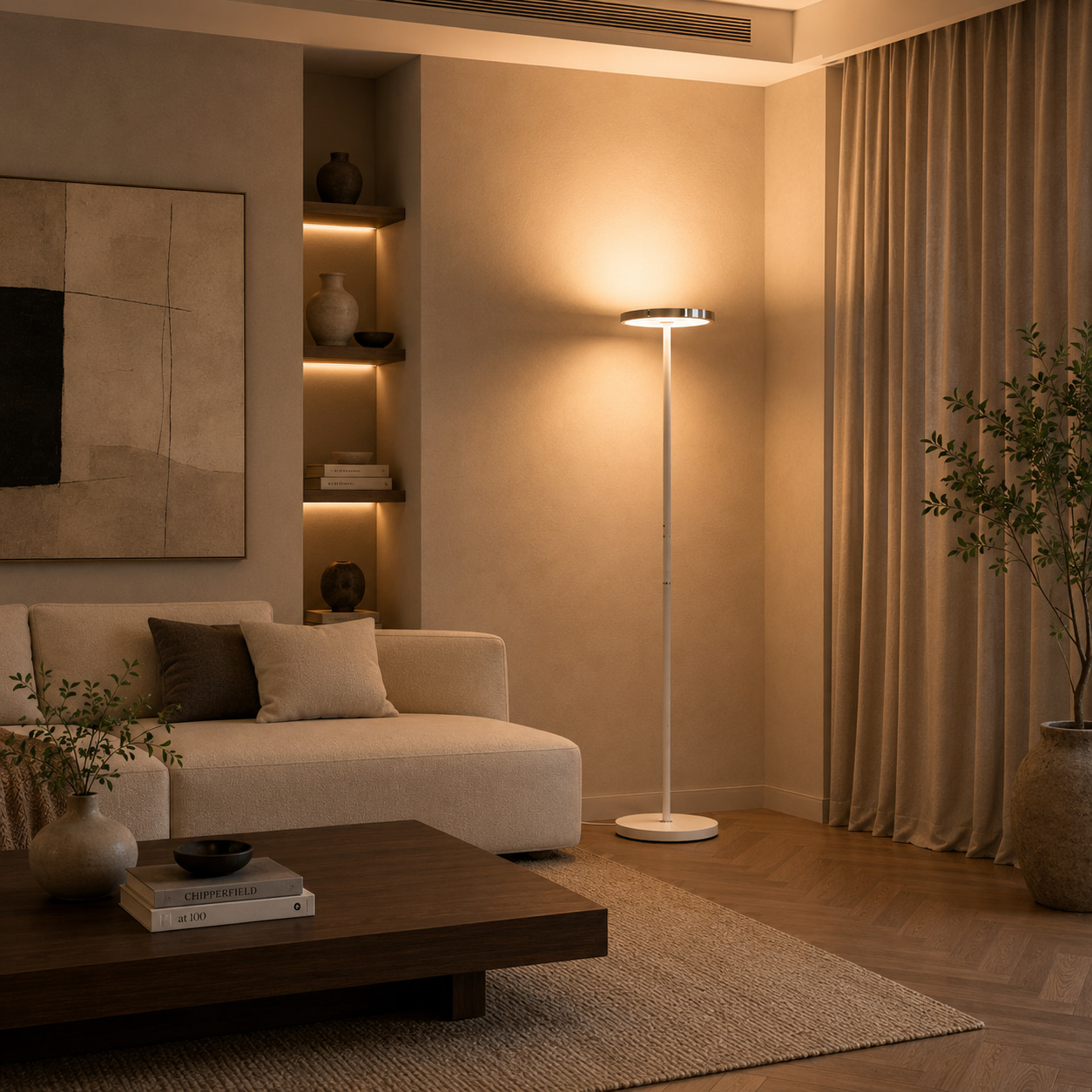 Halo Disc Minimalist Floor Lamp