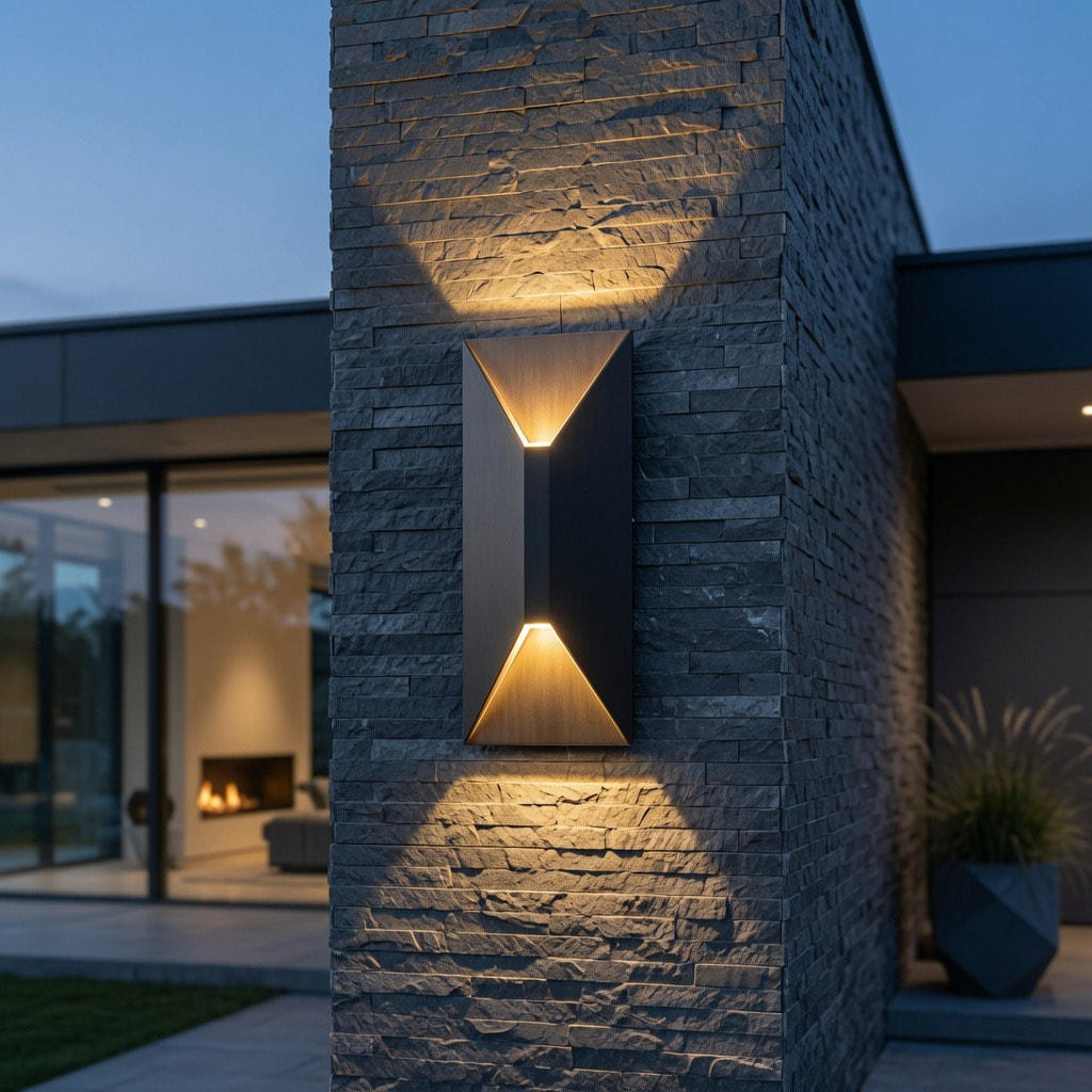 Geometric Up Down Wall Sconce