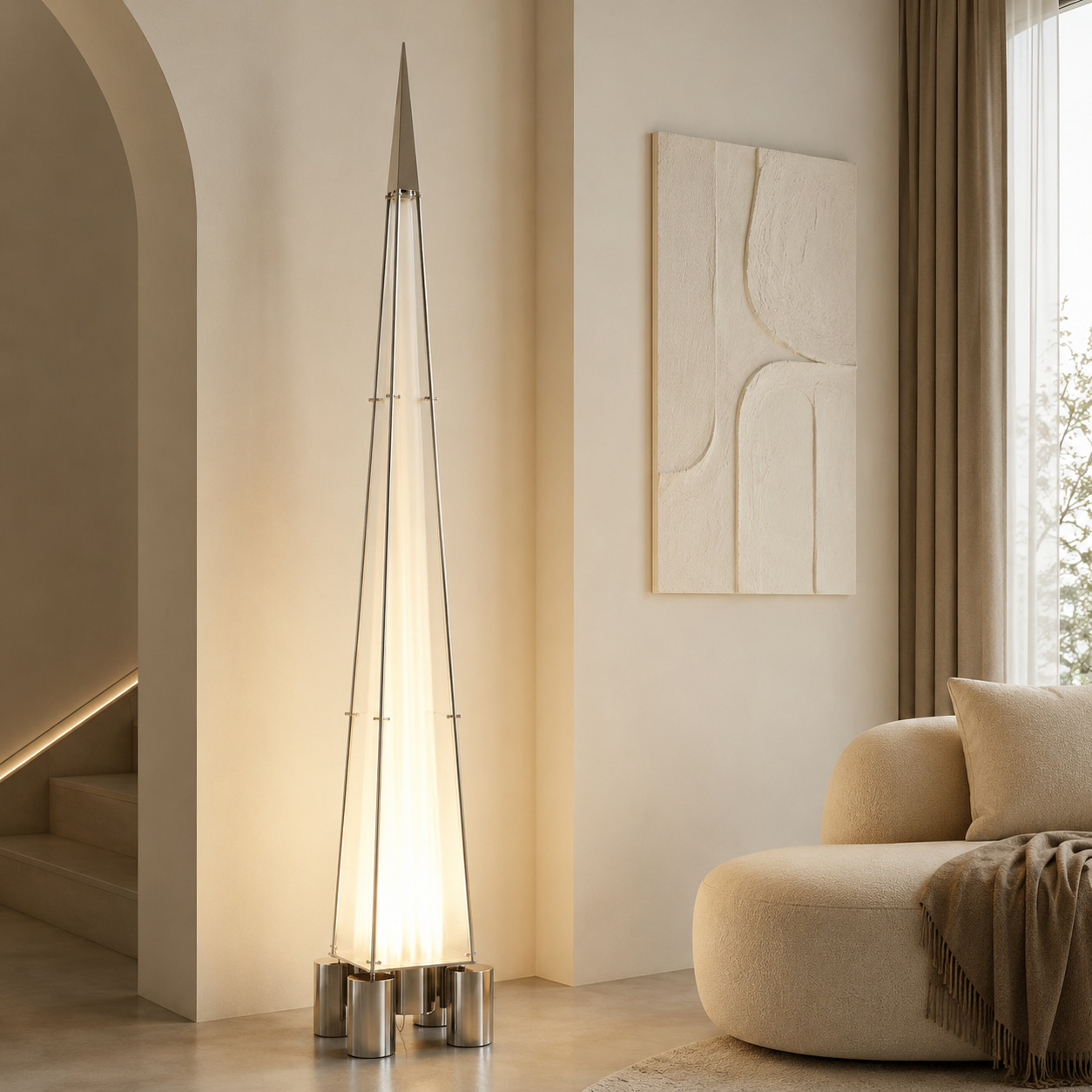 Luminous Spire Floor Lamp