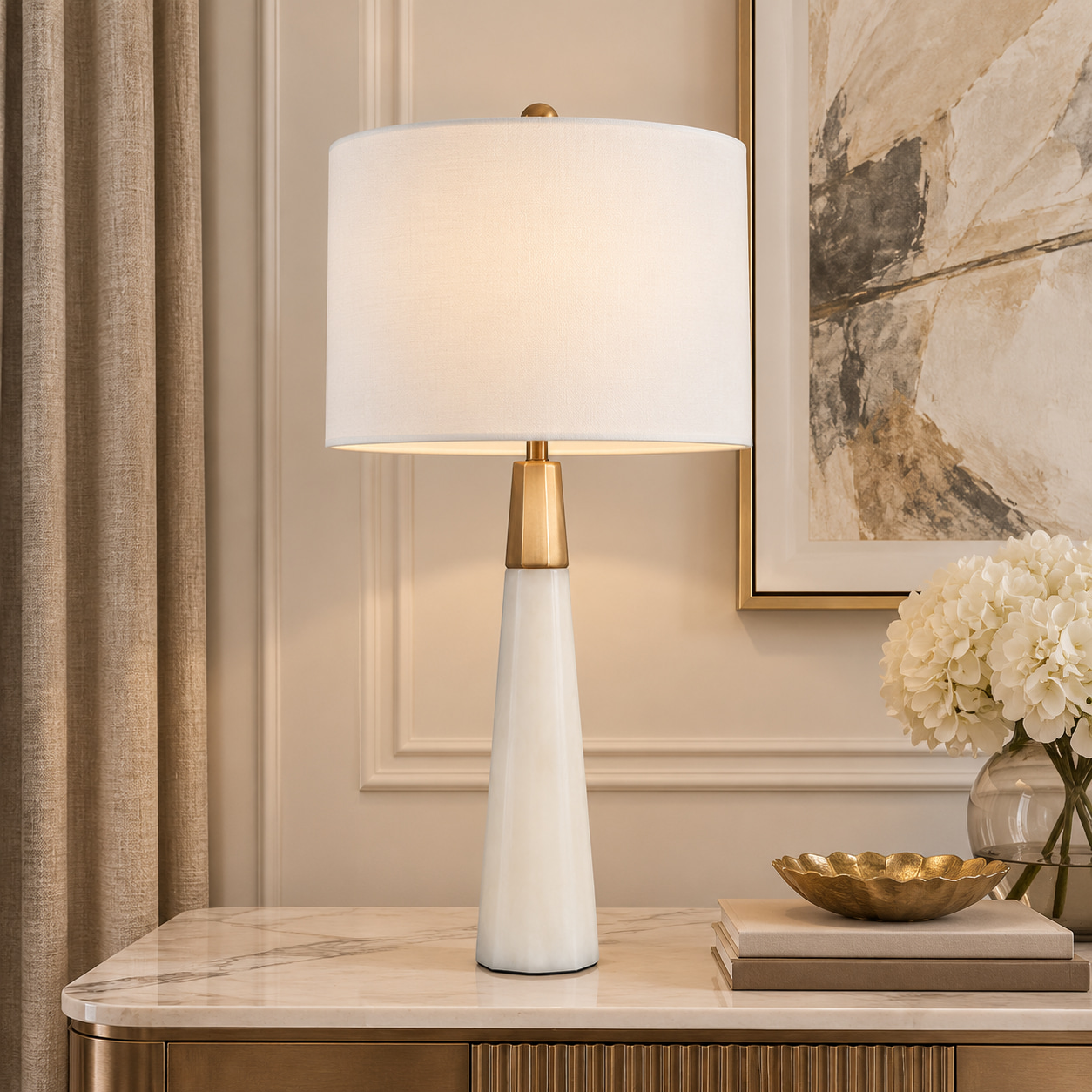 Yunlan Alabaster Table Lamp
