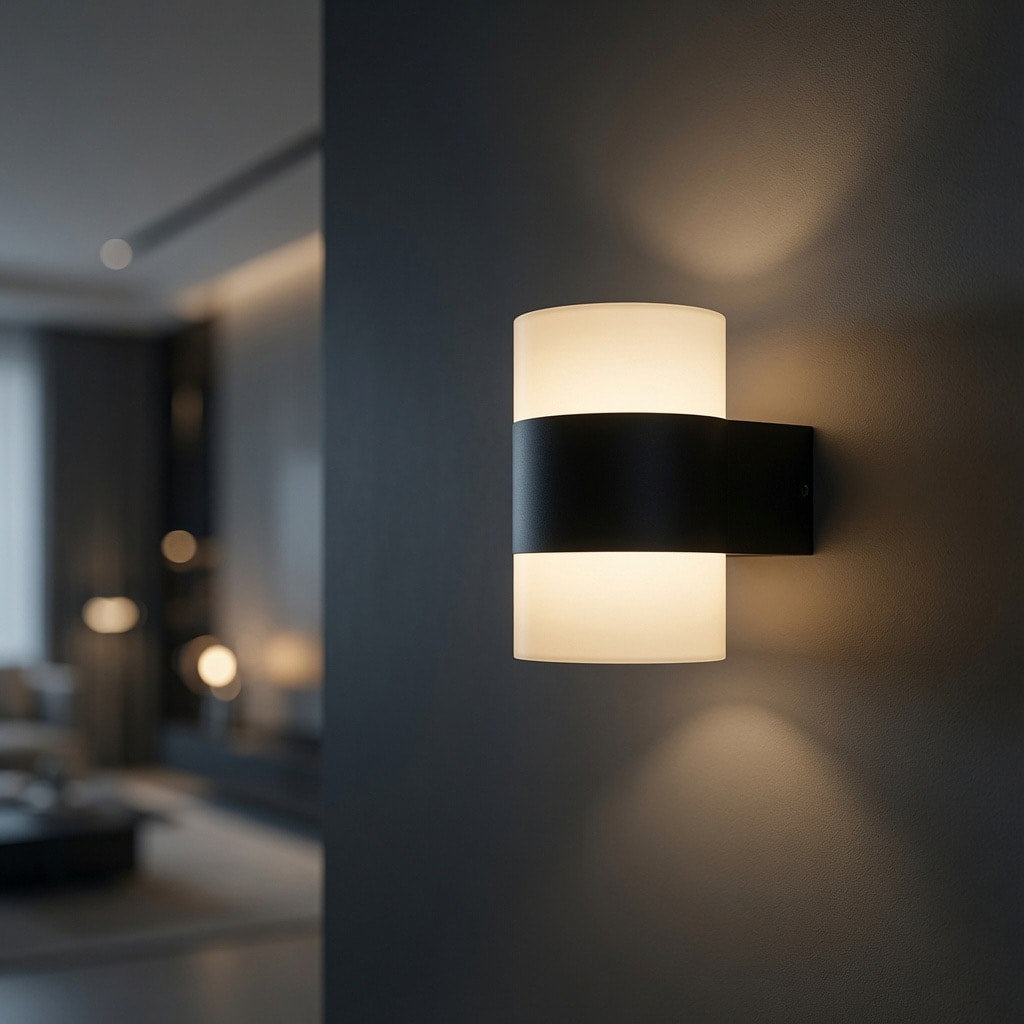 Minimal Cylinder Up Down Wall Lamp