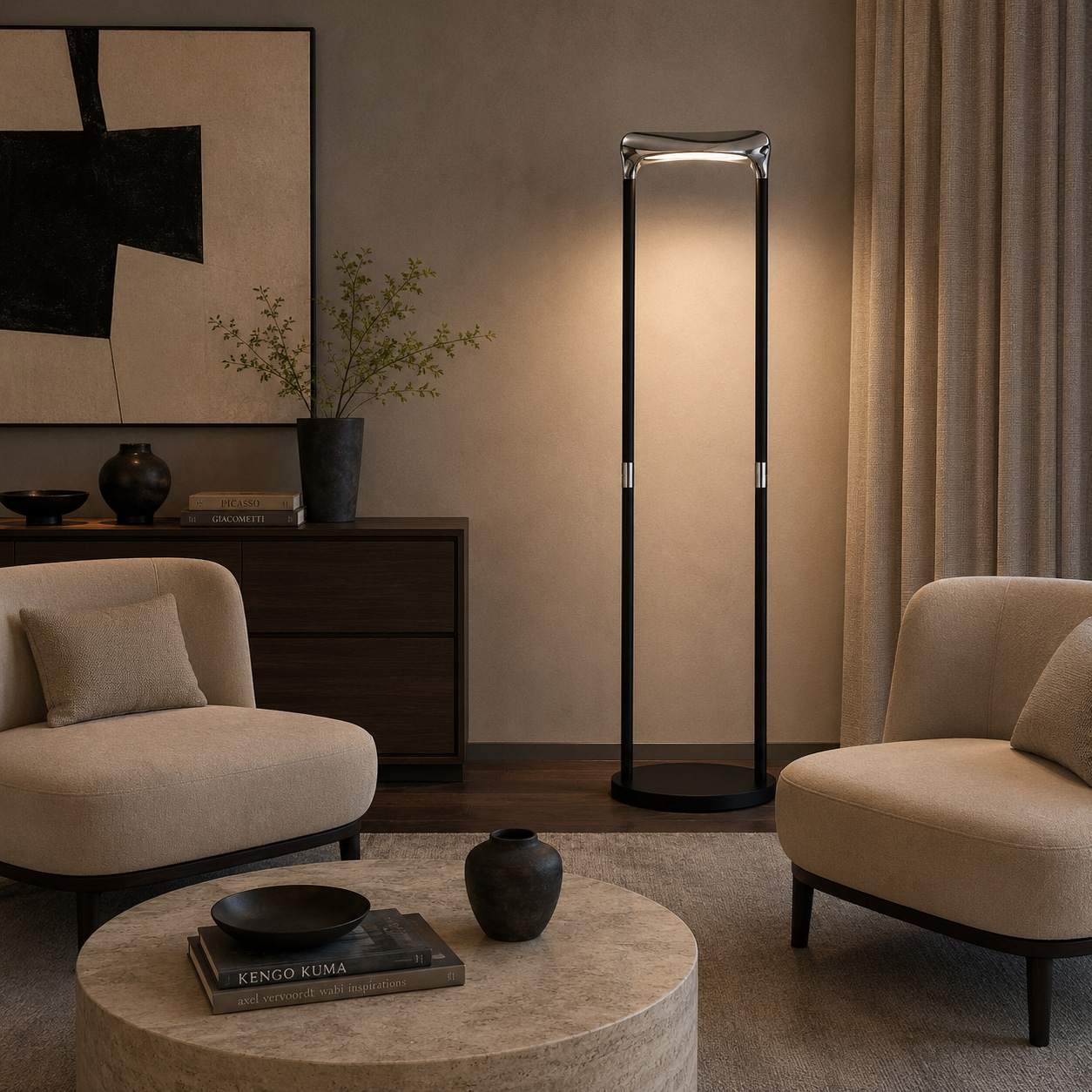 Halo Arch Minimalist Floor Lamp