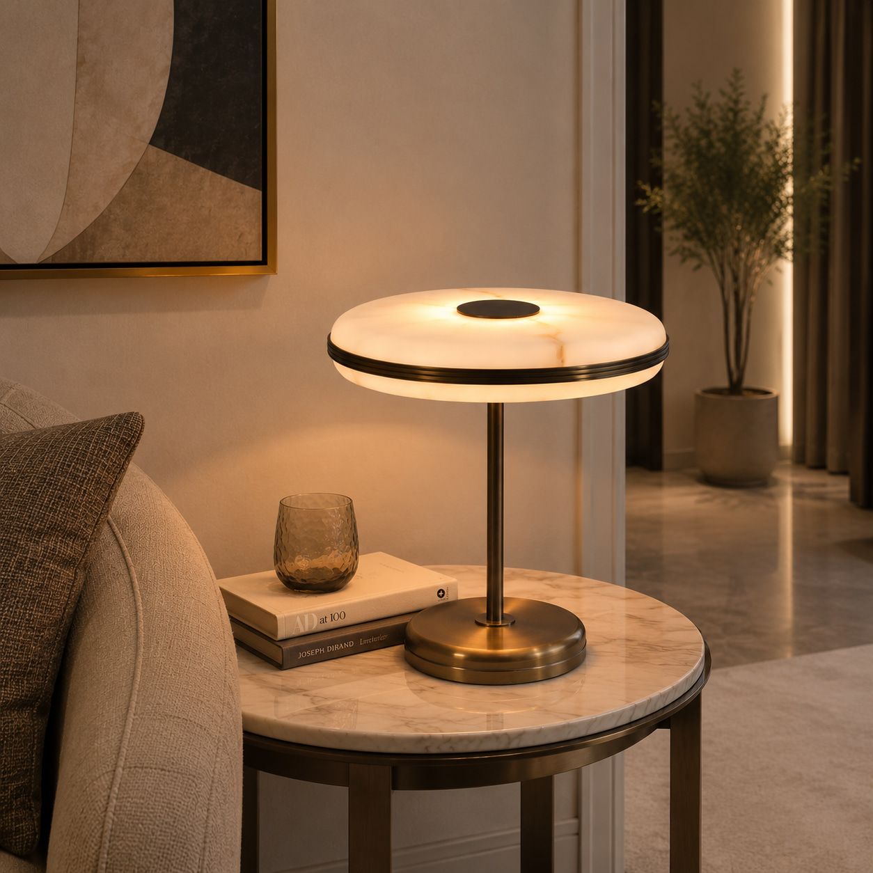 Luna Alabaster Table Lamp