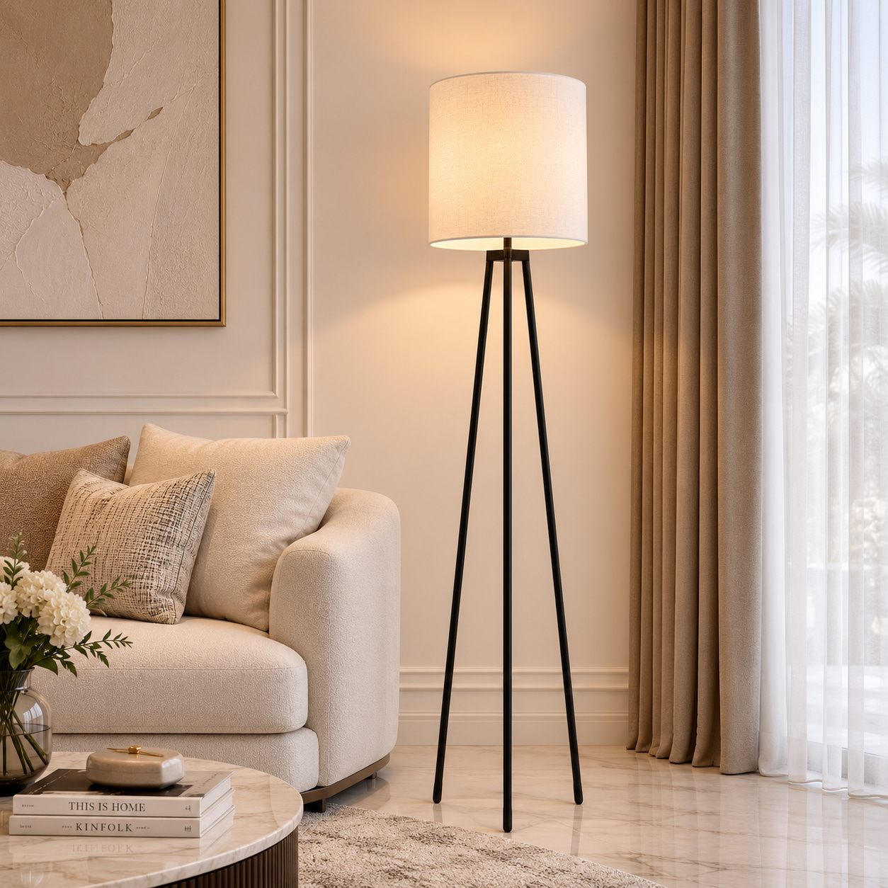 Twilight Tripod Floor Lamp