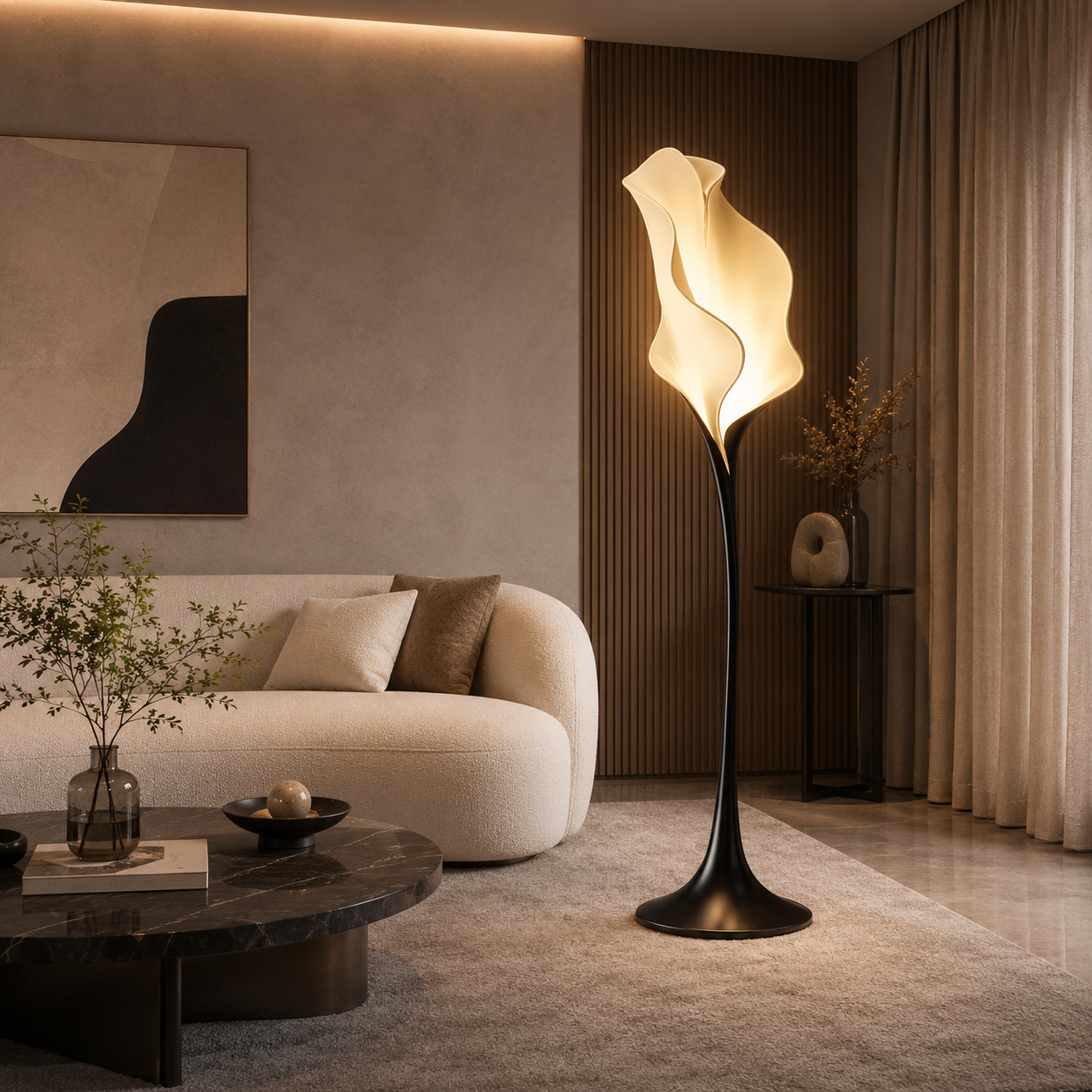 Luminous Petal Floor Lamp