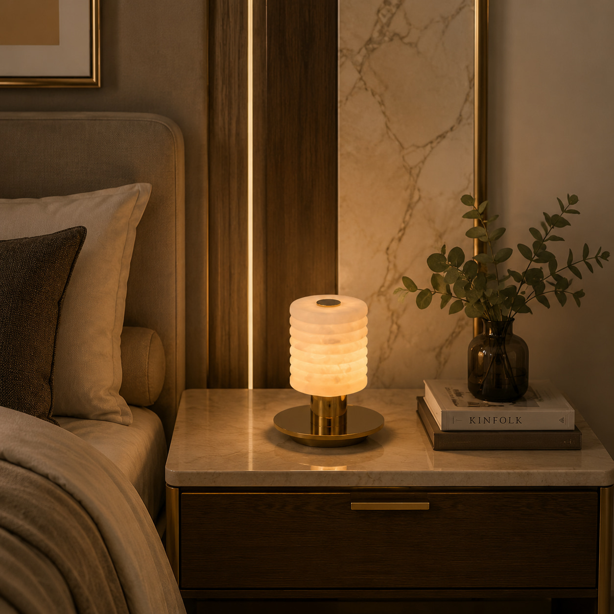Golden Cloud Ring Lamp