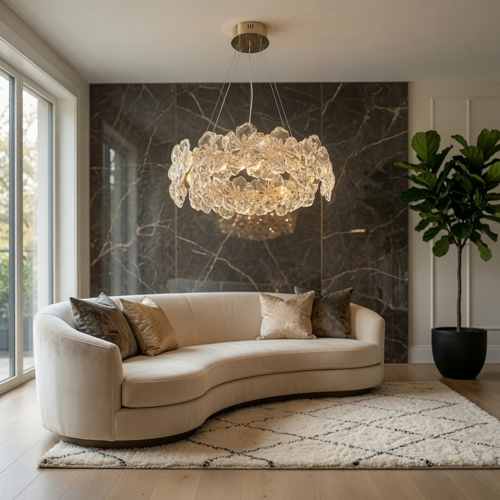 Flower Crystal Chandelier