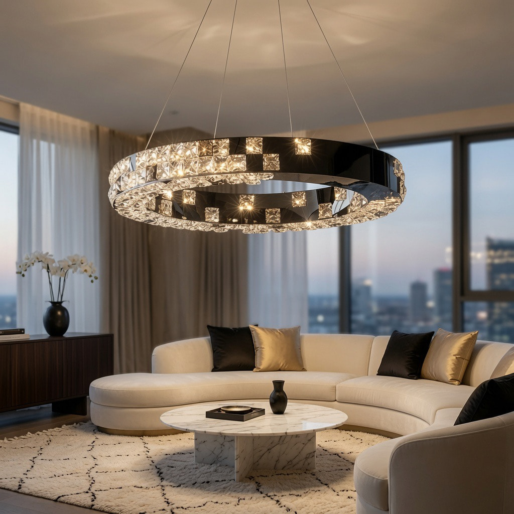 Ring Crystal Chandelier