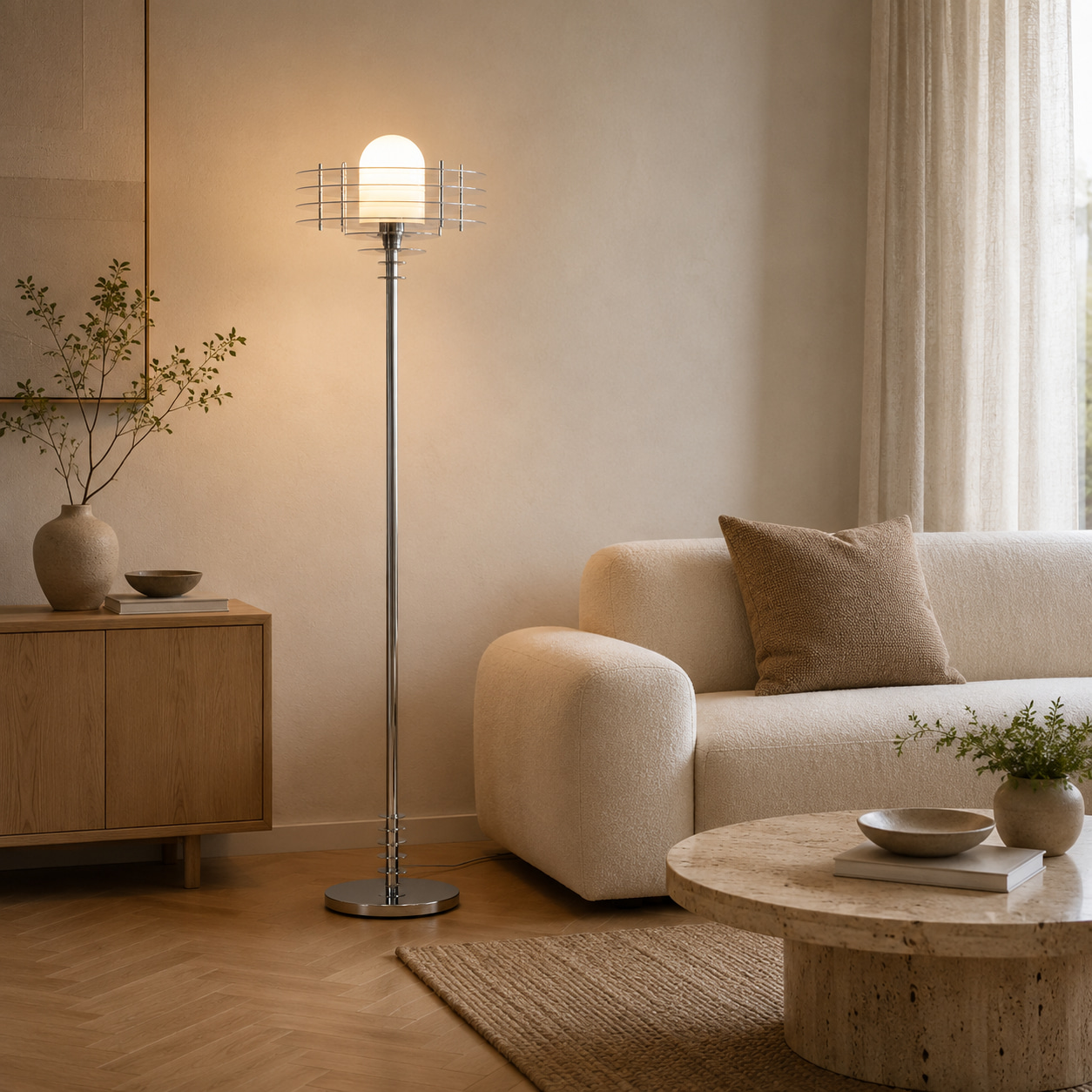 Orbital Globe Floor Lamp