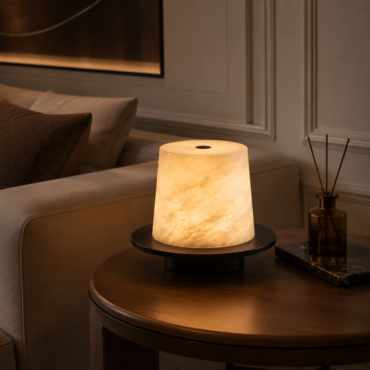 Cloud Warmth Stone Lamp