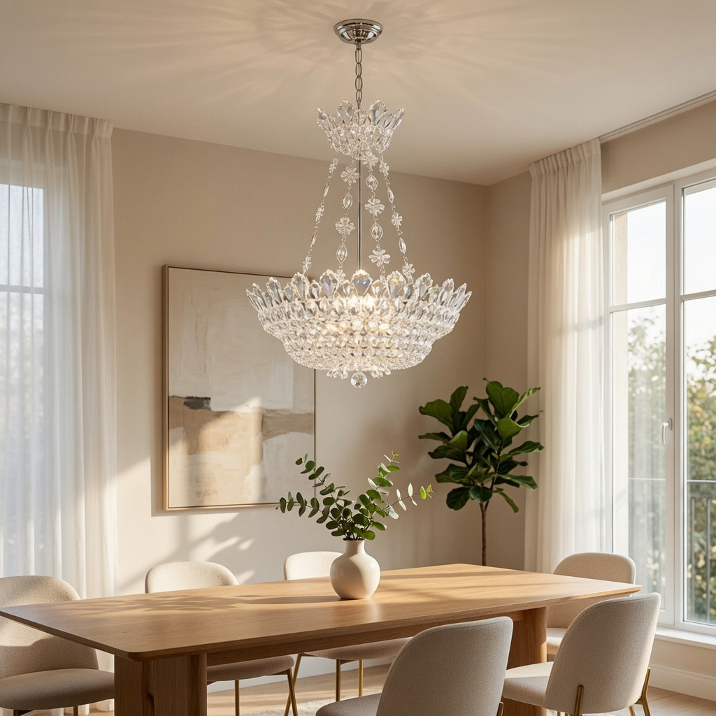 Bowl Crystal Chandelier