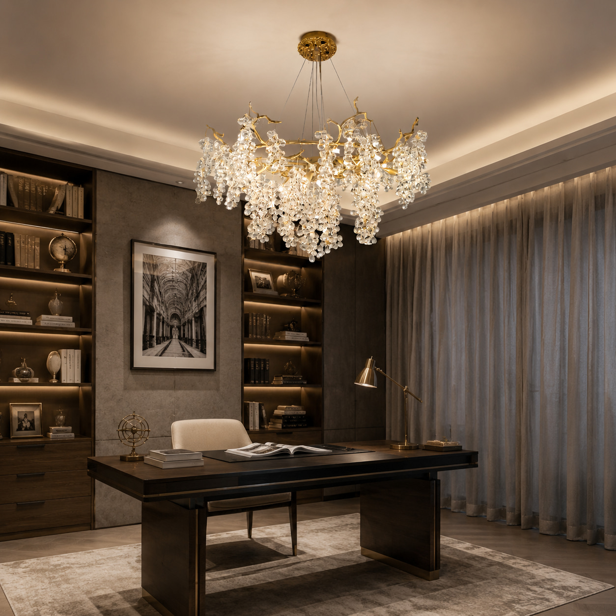 Branch Crystal Chandelier