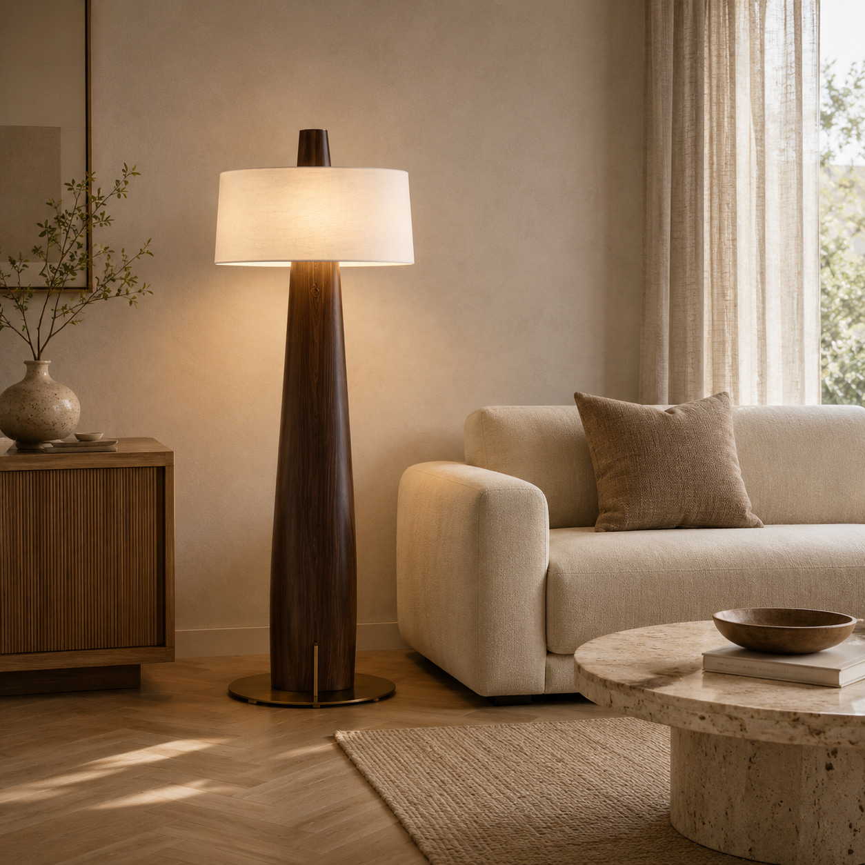 Timber Tower Floor Lamp