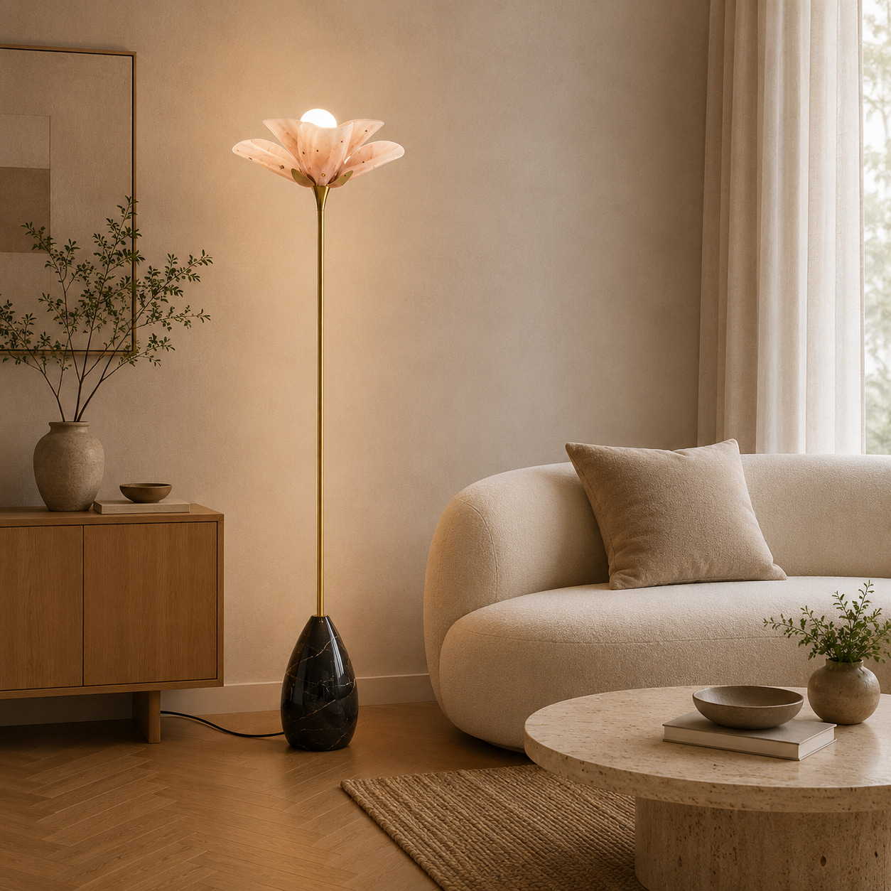 Luminous Blossom Floor Lamp