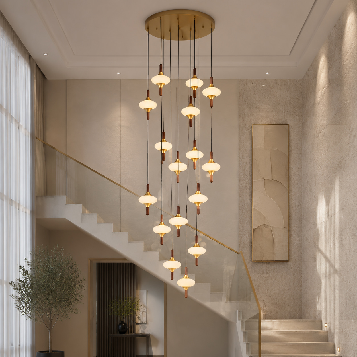Celestial Cascade Chandelier