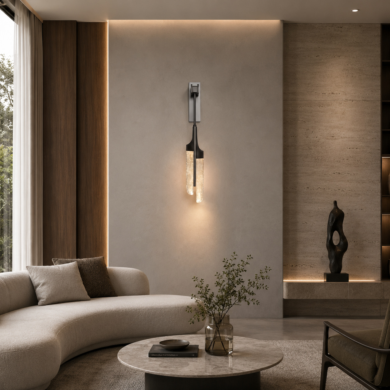 Twin Icicle Wall Light