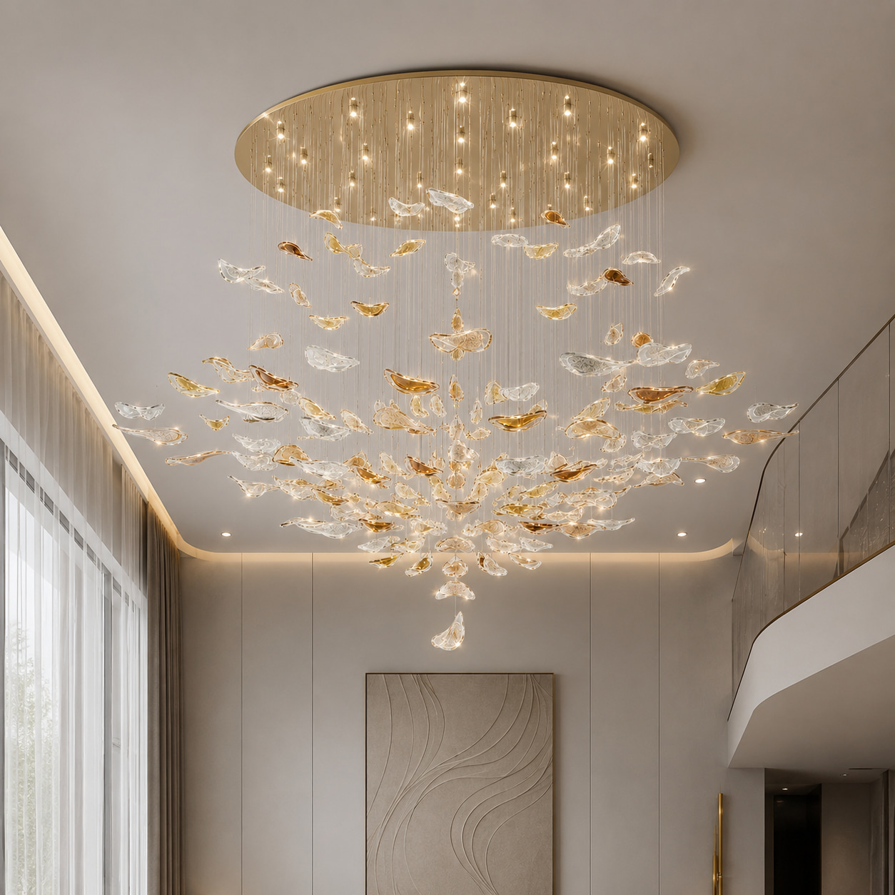 Luminous Flight Chandelier