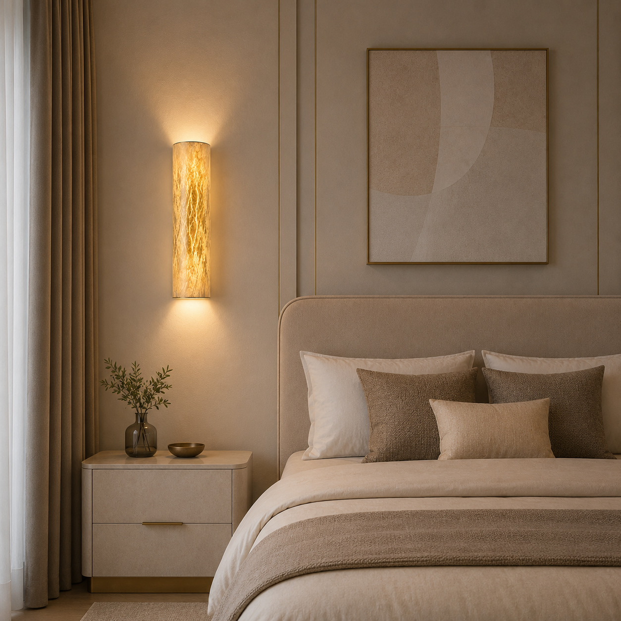 Amber Vein Up-and-Down Wall Light