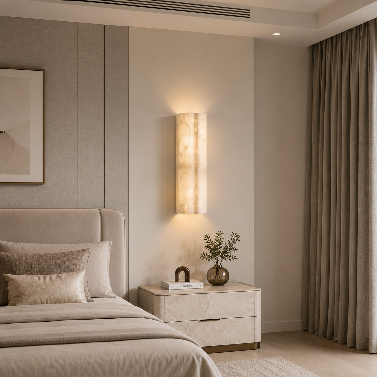 Veined Column Up-and-Down Wall Light