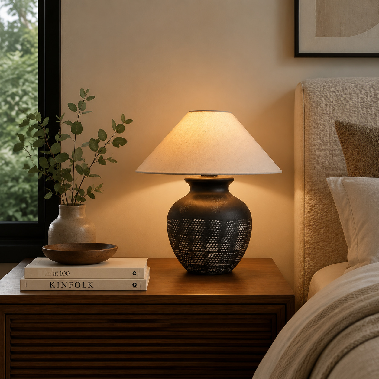 Perforated Ceramic Table Lamp