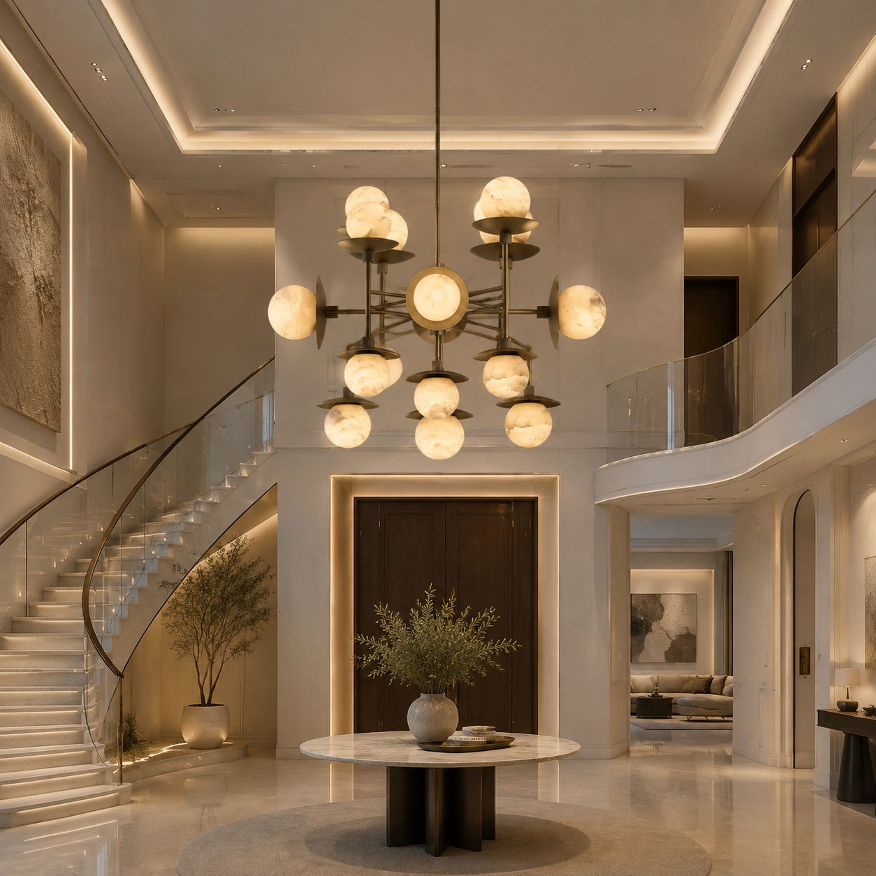 Stellar Alabaster Chandelier