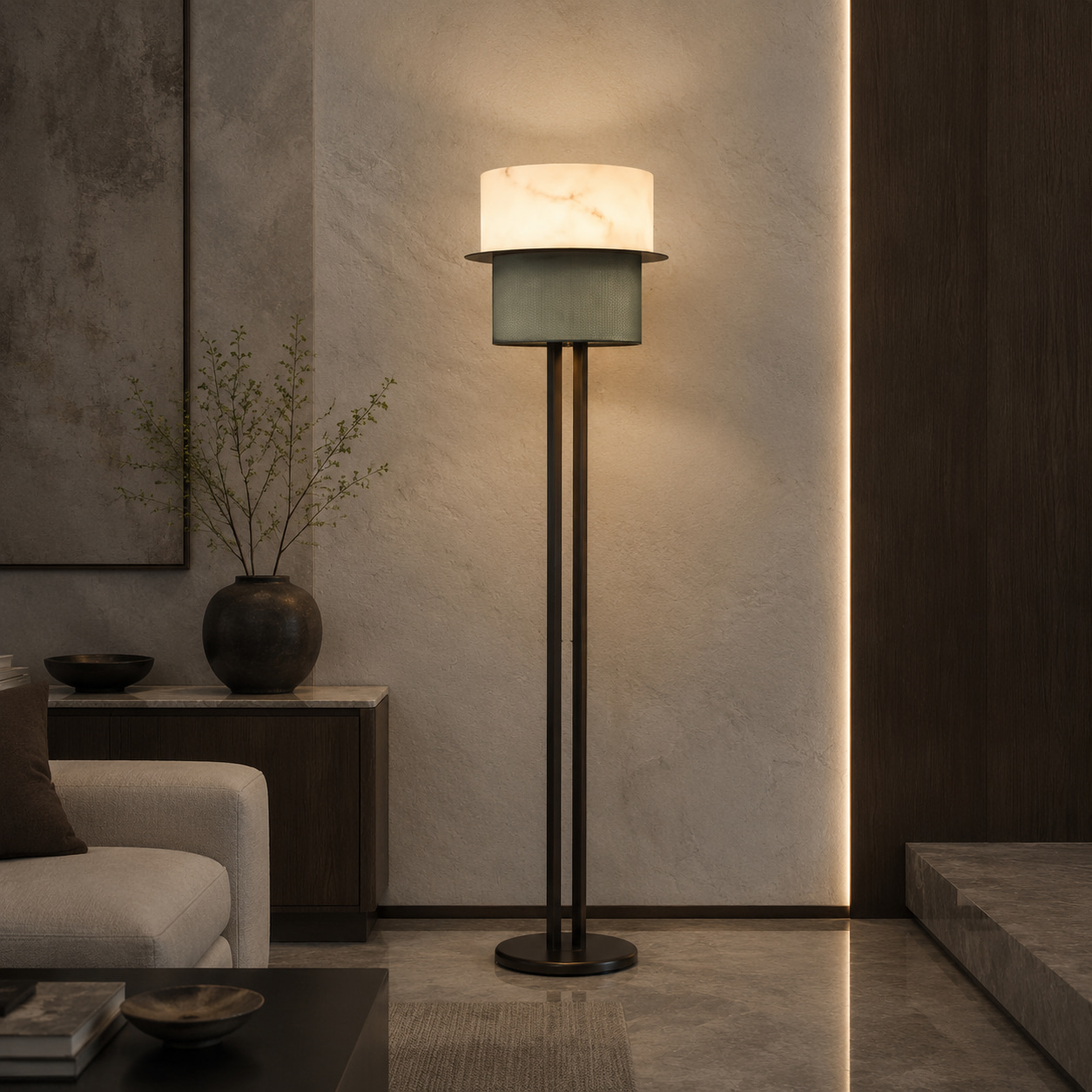 Layered Shade Floor Lamp