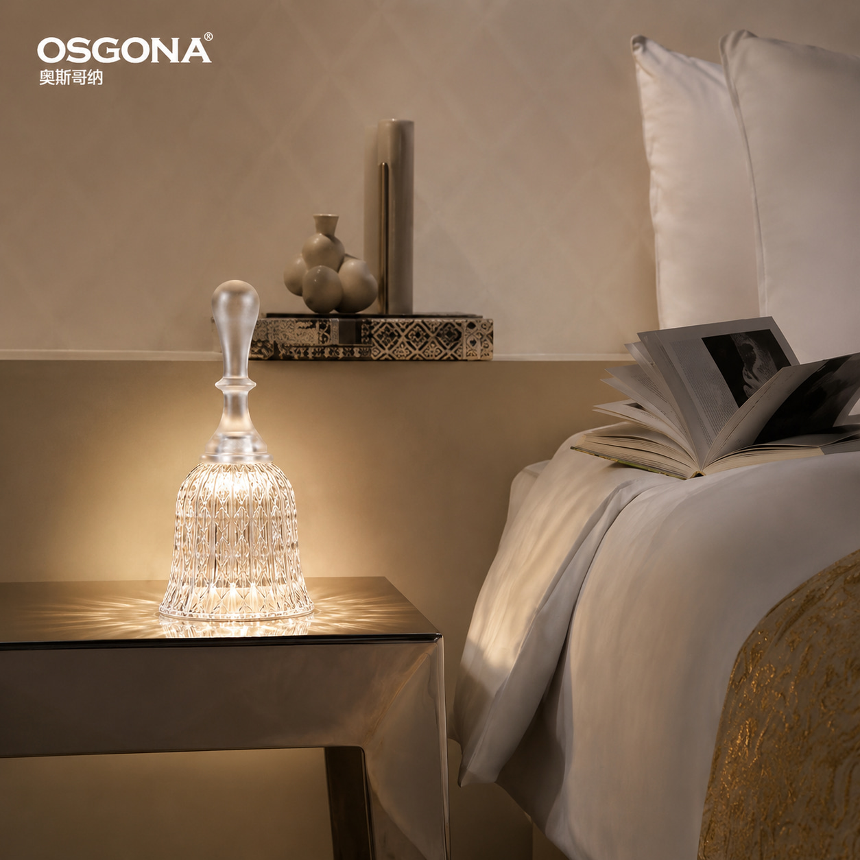 Reverie Crystal Bell Accent Lamp